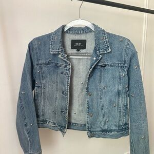 Obey Cropped Denim Jean Jacket //StarStudded